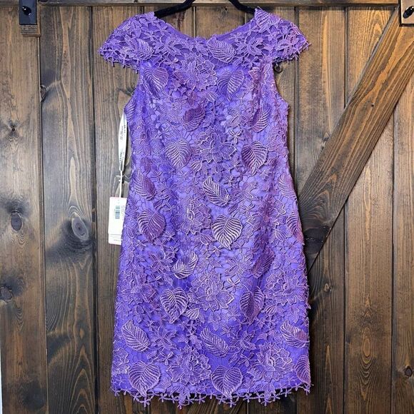 JJ's House Sheath Lace Overlay Dress - Picture 1 of 4